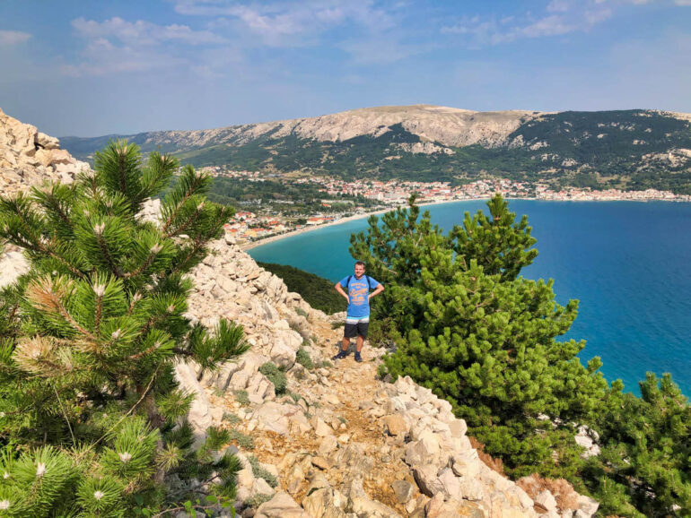 Hiking trail from Ljubimer to Baska beach