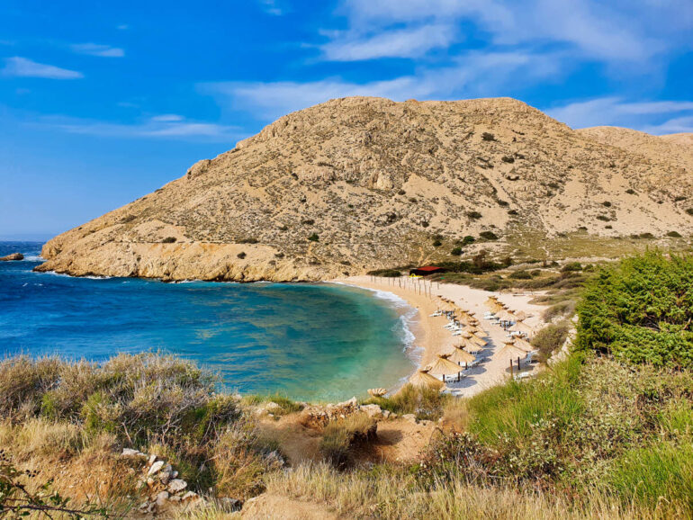 View of Oprna Bay beach