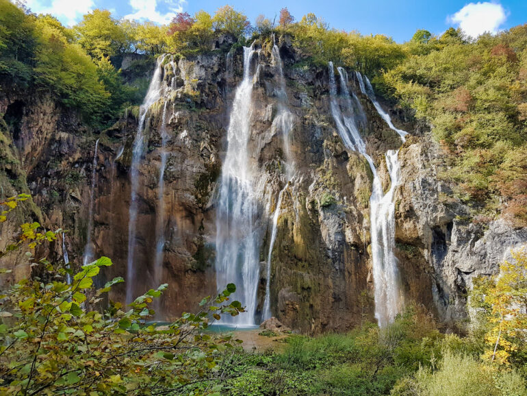 Veliki Slap, the big waterfall of Plitvice Lakes National Park Croatia