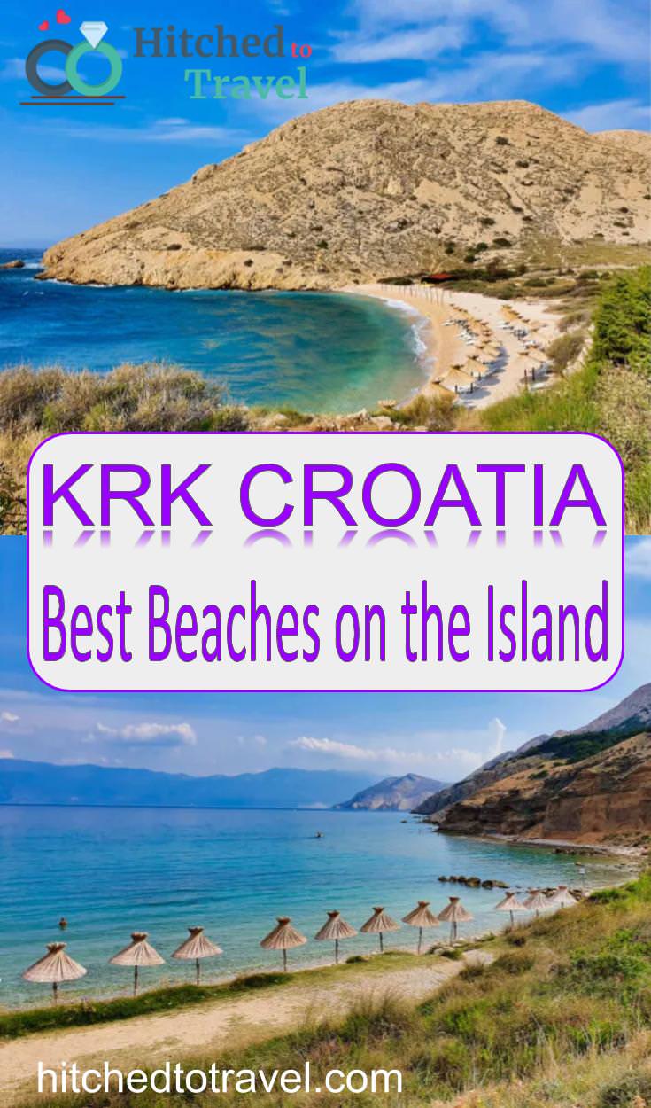Krk Croatia best beaches poster