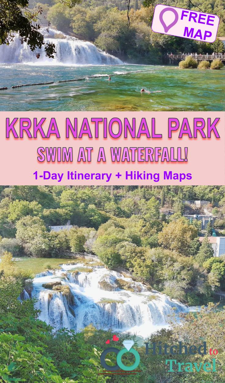 Swim at a waterfall at Krka National Park