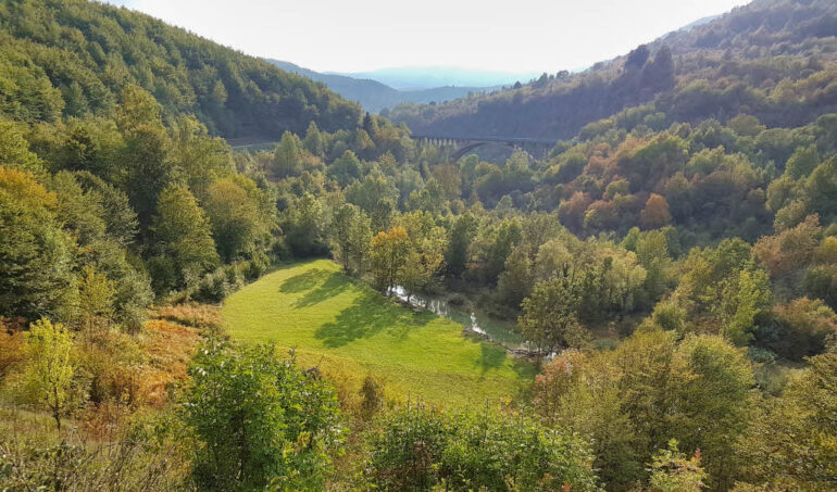 Bridge, nature and the Korana River