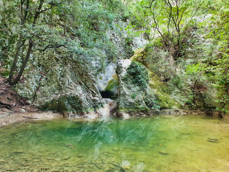 A dry waterfall close to Rabac