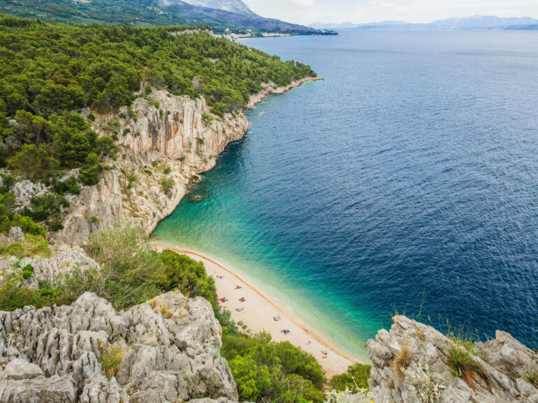 Nugal Beach near Makarska in Croatia, one of the top 10 beaches