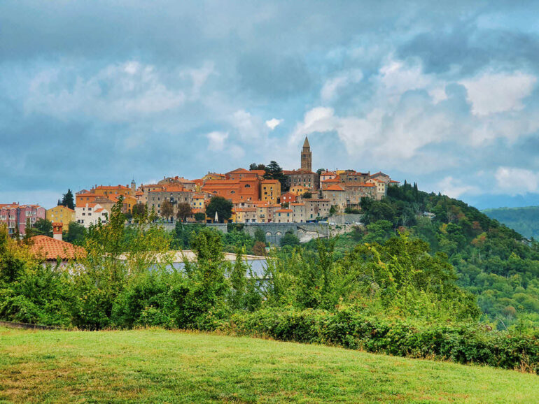 Labin old town in Istria County