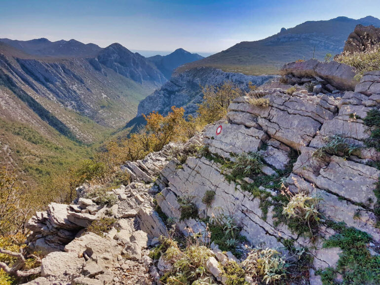 Viewpoint on the Paklenica mountains