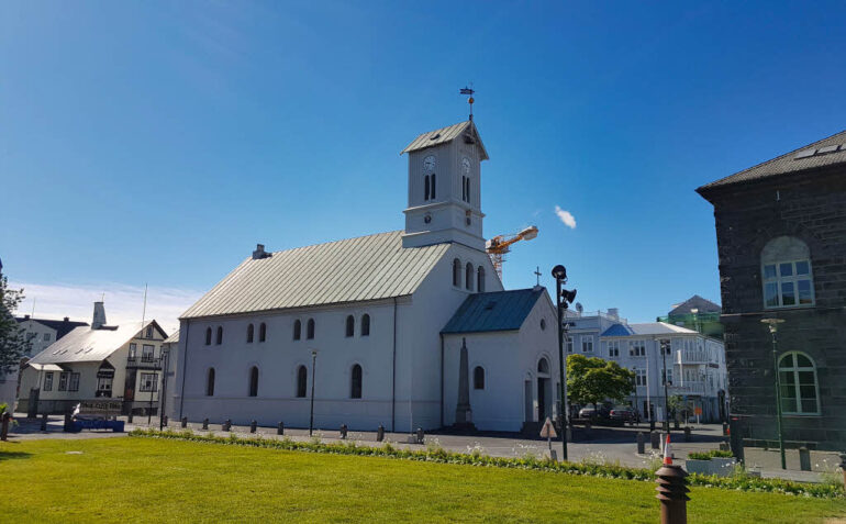 Dómkirkjan church or Reykjavík Cathedral