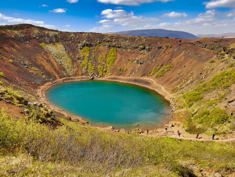 KeriÃ° Crater, a volcanic lake in Iceland