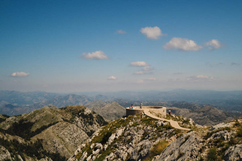 Mausoleum of Petar II Petrovic-Njegos in Lovćen National Park in Montenegro