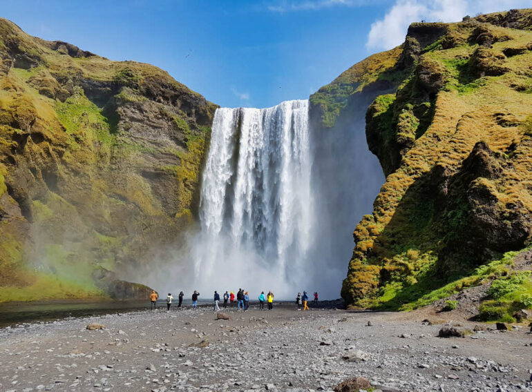 Skógafoss waterfall in Iceland