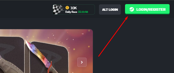 Create a CSGORoll Account